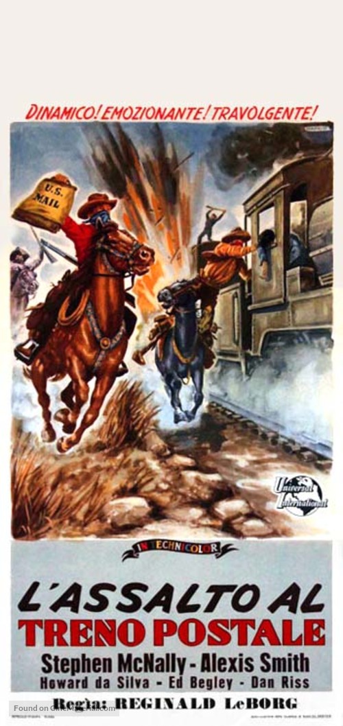 Wyoming Mail - Italian Movie Poster