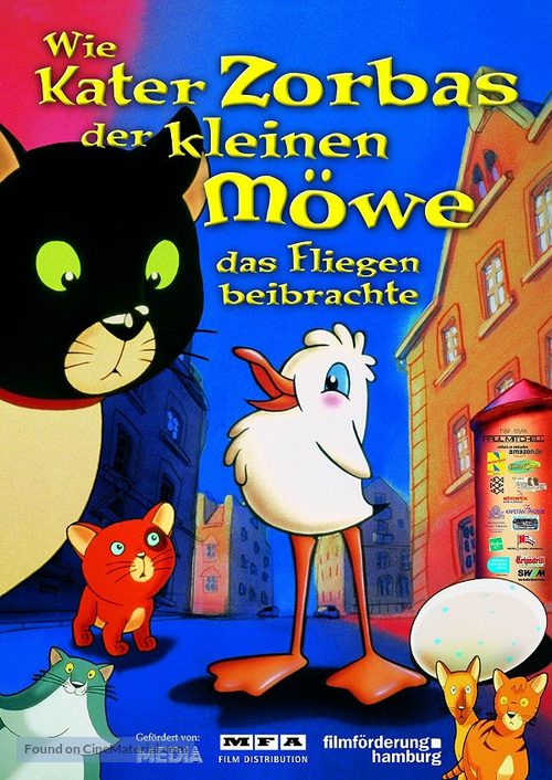 La gabbianella e il gatto - German Movie Poster