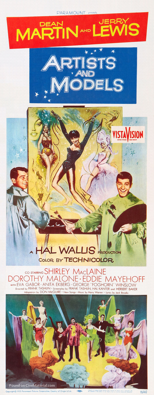 Artists and Models - Theatrical movie poster