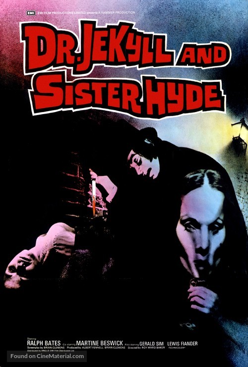 Dr. Jekyll and Sister Hyde - British Movie Poster