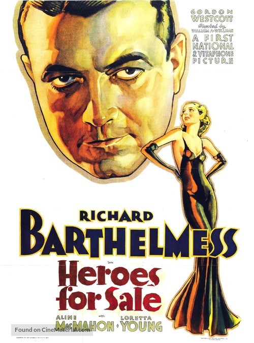 Heroes for Sale - Theatrical movie poster