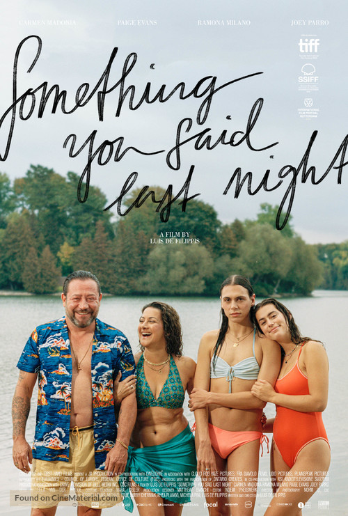 Something You Said Last Night - Canadian Movie Poster