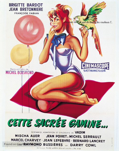 Cette sacr&eacute;e gamine - French Movie Poster