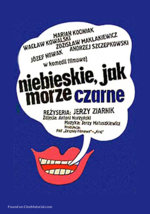 Niebieskie jak Morze Czarne - Polish Movie Poster