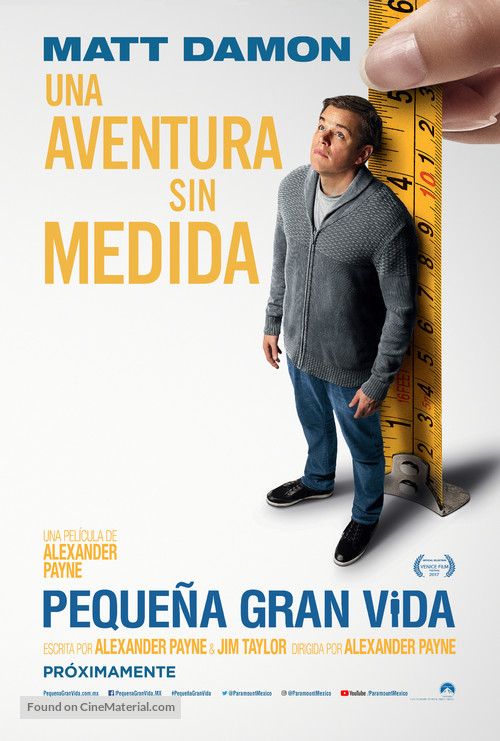 Downsizing - Mexican Movie Poster