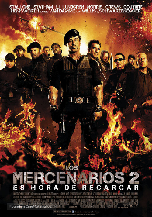 The Expendables 2 - Spanish Movie Poster