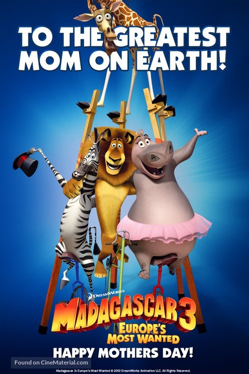 Madagascar 3: Europe&#039;s Most Wanted - Movie Poster