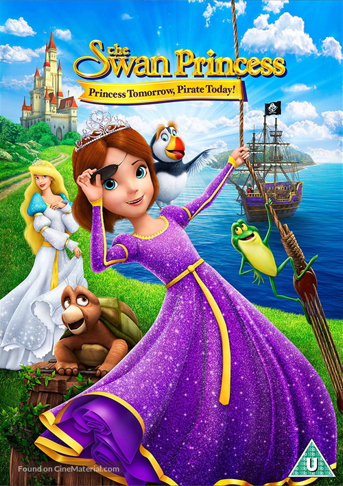 The Swan Princess: Princess Tomorrow, Pirate Today! - British DVD movie cover