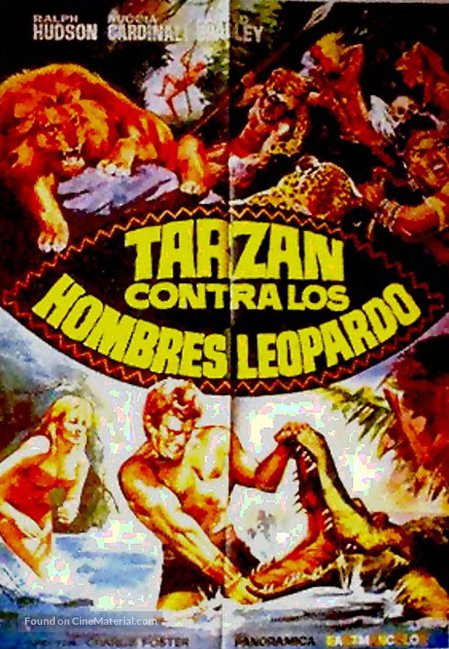 Tarzak contro gli uomini leopardo - Spanish Movie Poster