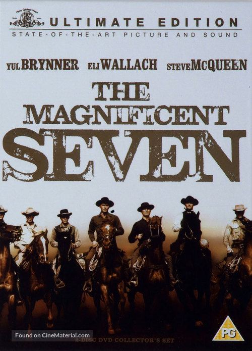 The Magnificent Seven - British DVD movie cover