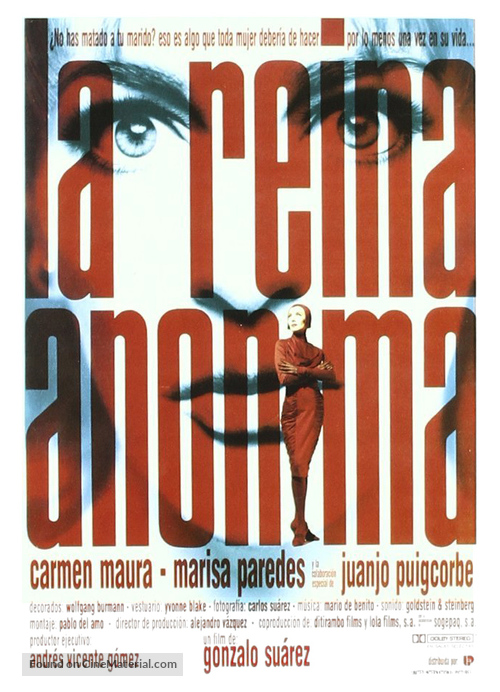 La reina an&oacute;nima - Spanish Movie Poster