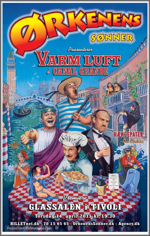 &Oslash;rkenens s&oslash;nner - Varm luft i canal grande - Danish Movie Poster