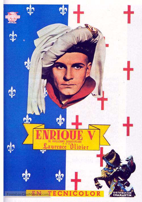 The Chronicle History of King Henry the Fifth with His Battell Fought at Agincourt in France - Spanish Movie Poster