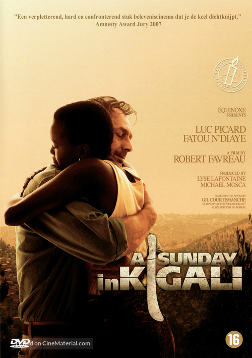 Un dimanche &agrave; Kigali - Dutch DVD movie cover