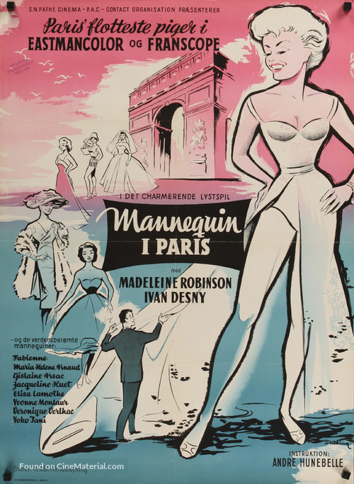 Mannequins de Paris - Danish Movie Poster