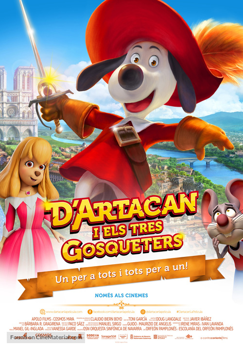 D&#039;Artac&aacute;n y los tres Mosqueperros - Andorran Movie Poster