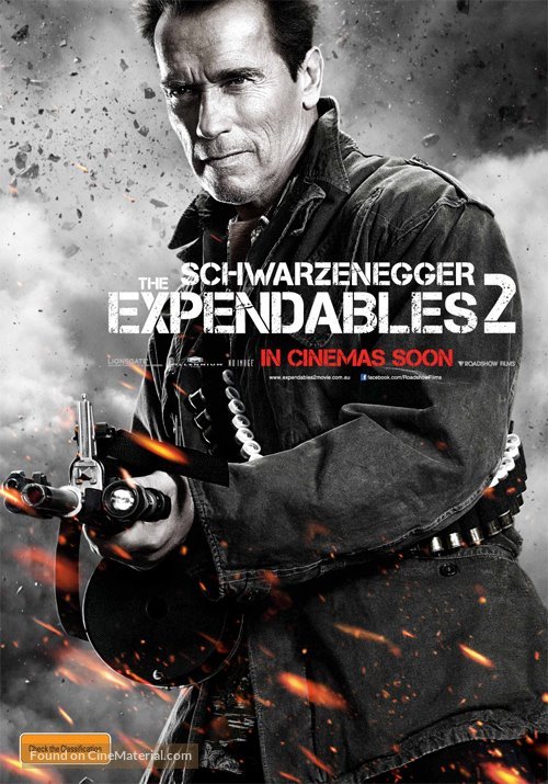 The Expendables 2 - Australian Movie Poster