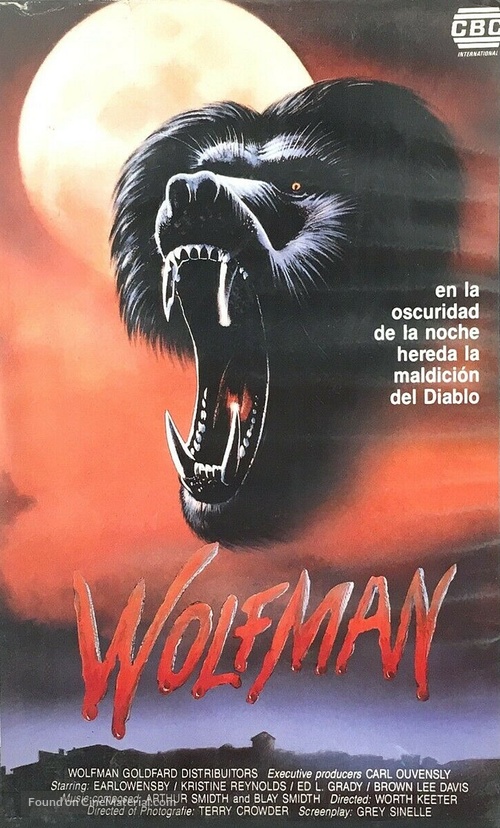 Wolfman - Spanish VHS movie cover