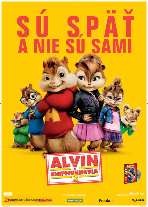 Alvin and the Chipmunks: The Squeakquel - Slovak Movie Poster