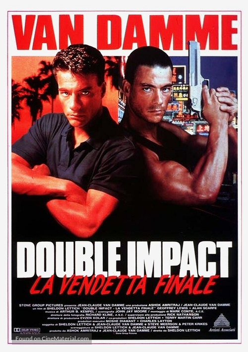 Double Impact - Italian Movie Poster