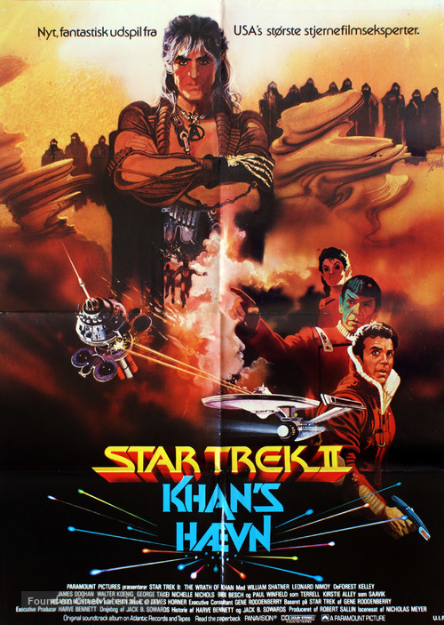 Star Trek: The Wrath Of Khan - Danish Movie Poster