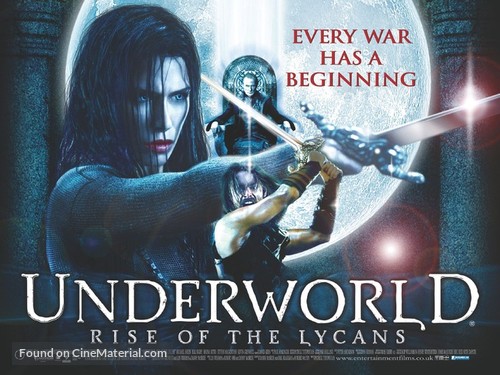 Underworld: Rise of the Lycans - British Movie Poster