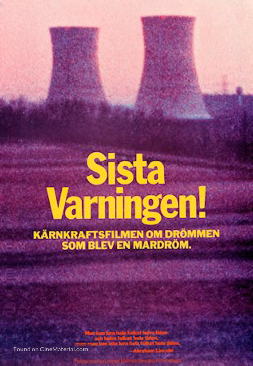 Sista varningen! - Swedish Movie Poster