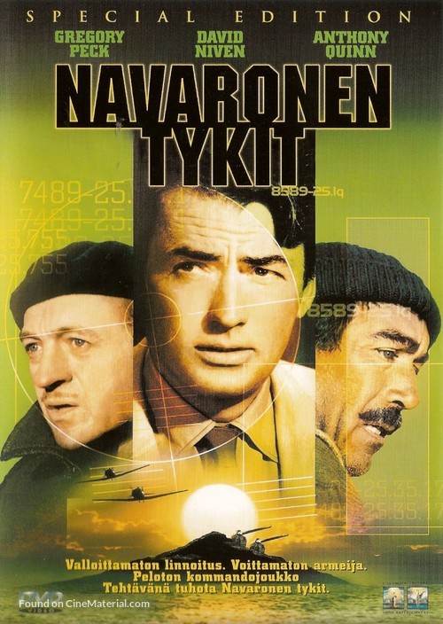 The Guns of Navarone - Finnish Movie Cover