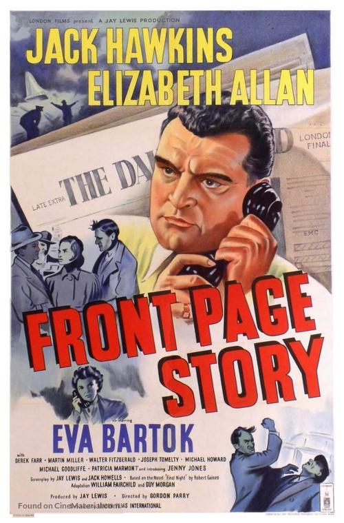 Front Page Story - British Movie Poster