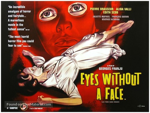 Les yeux sans visage - British Movie Poster