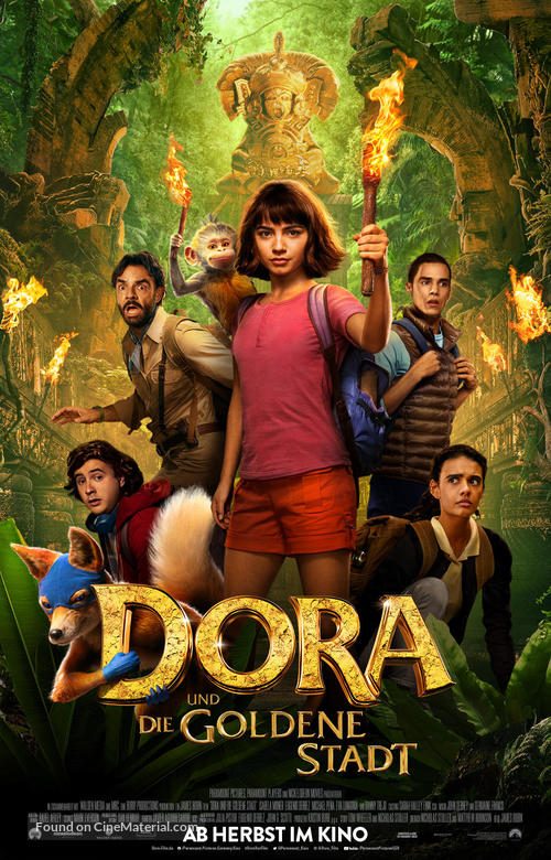 Dora and the Lost City of Gold - German Movie Poster