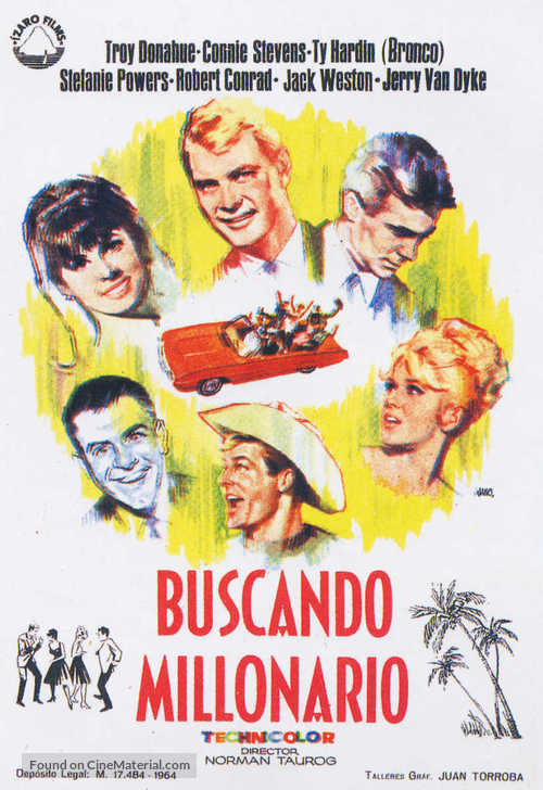 Palm Springs Weekend - Spanish Movie Poster