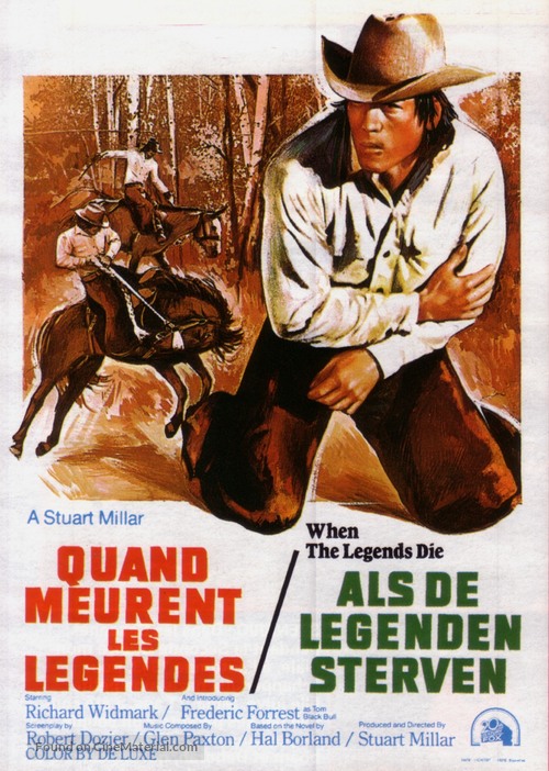 When the Legends Die - Belgian Movie Poster