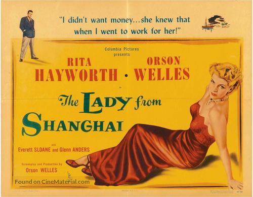 The Lady from Shanghai - British Movie Poster