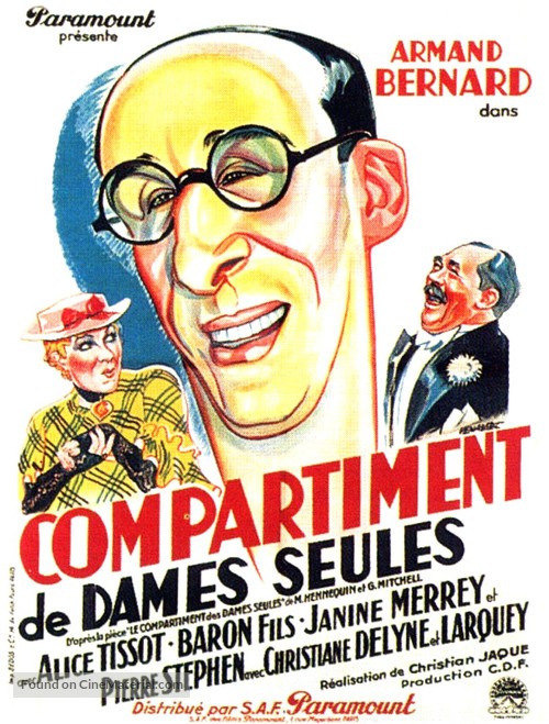 Compartiment de dames seules - French Movie Poster
