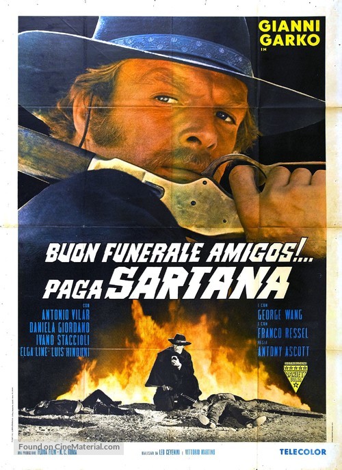 Buon funerale, amigos!... paga Sartana - Italian Movie Poster