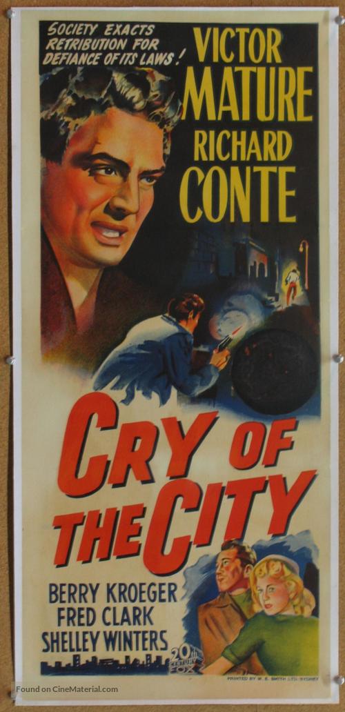 Cry of the City - Australian Movie Poster