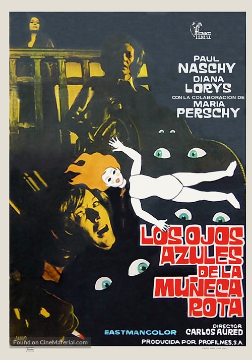 Los ojos azules de la mu&ntilde;eca rota - Spanish Movie Poster