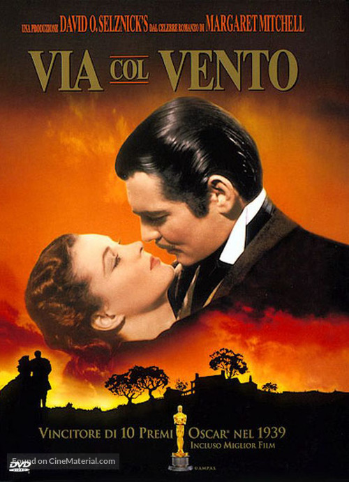 Gone with the Wind - Italian DVD movie cover