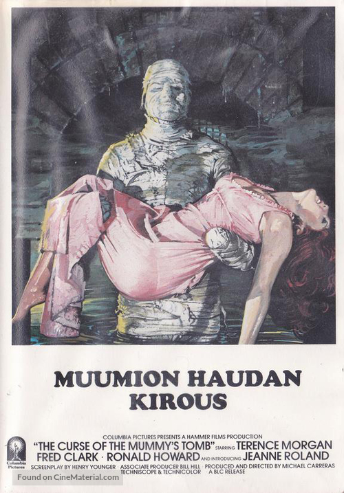 The Curse of the Mummy&#039;s Tomb - Finnish VHS movie cover
