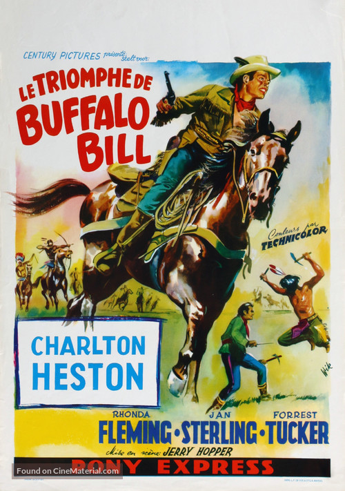 Pony Express - Belgian Movie Poster