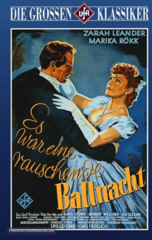 Es war eine rauschende Ballnacht - German Movie Cover