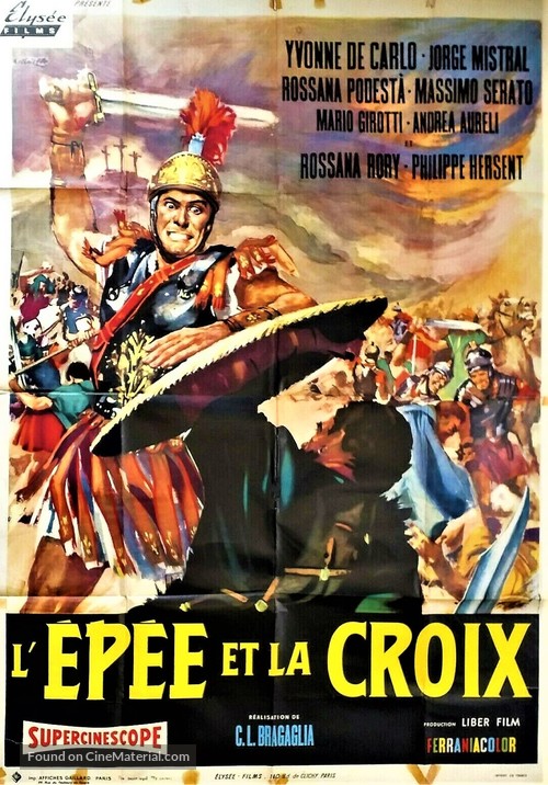 La spada e la croce - French Movie Poster