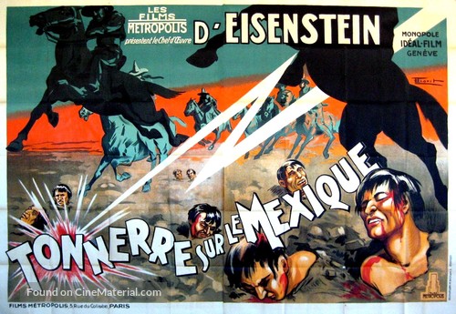 &iexcl;Que viva Mexico! - French Movie Poster