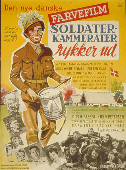 Soldaterkammerater rykker ud - Danish Movie Poster