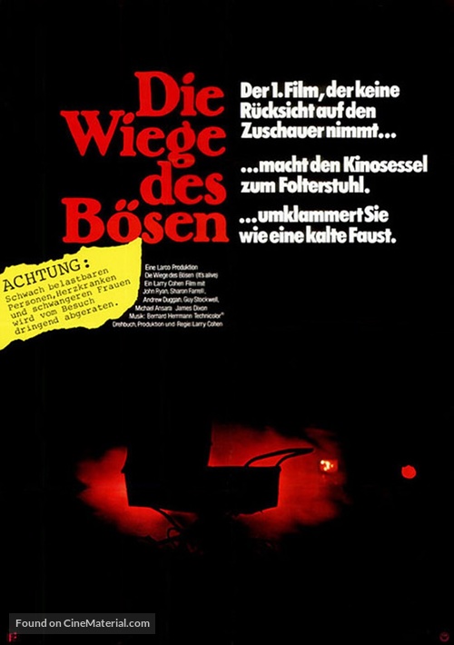 It&#039;s Alive - German Movie Poster