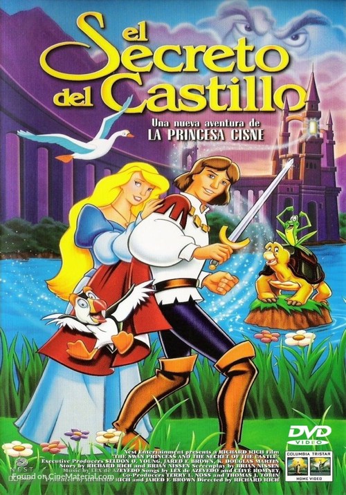 The Swan Princess: Escape from Castle Mountain - Spanish DVD movie cover