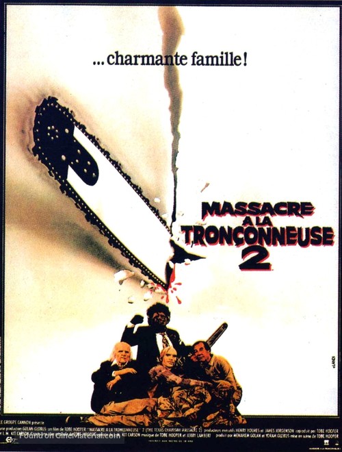 The Texas Chainsaw Massacre 2 - French Movie Poster