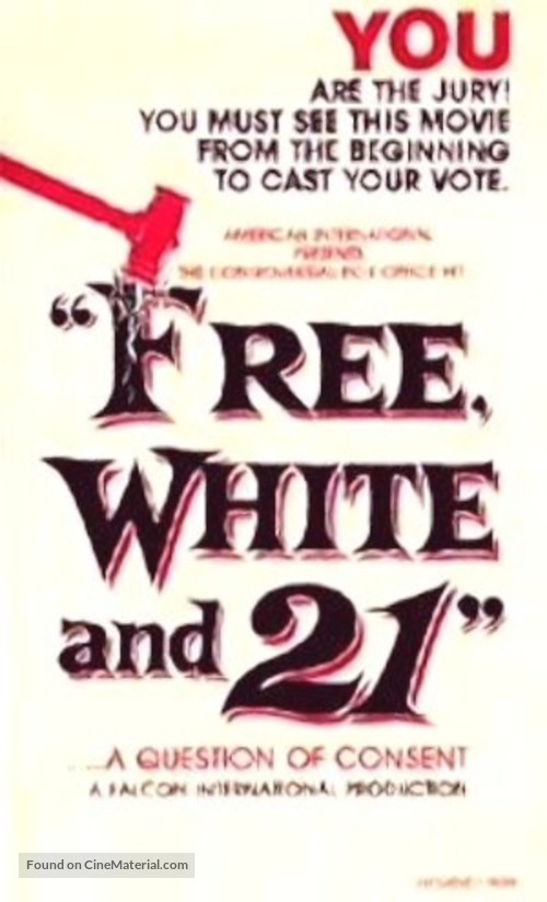 Free, White and 21 - VHS movie cover