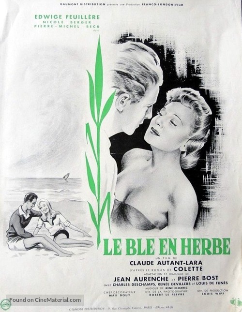 Bl&egrave; en herbe, Le - French Movie Poster